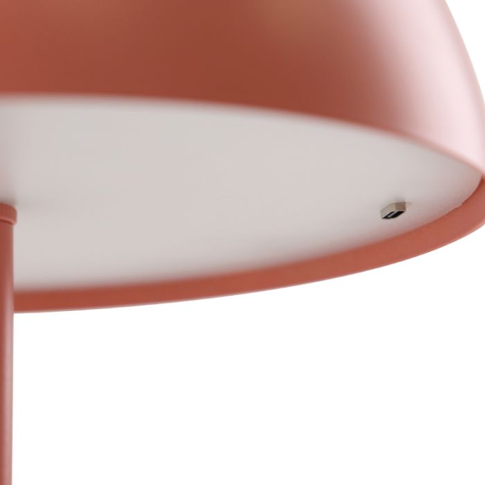 Lampe de table terracotta rétro, Douwe, 4W, dim to warm LED, avec variateur tactile