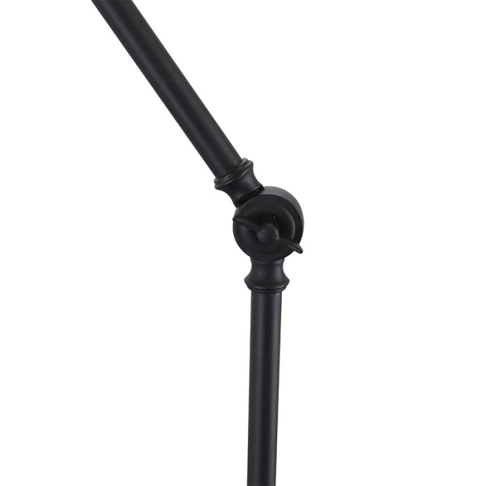Lampadaire noir moderne, Steve, avec interrupteur