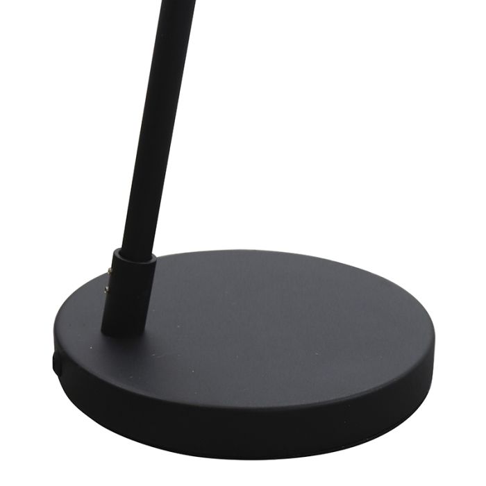 Lampadaire noir moderne, Taro, avec interrupteur