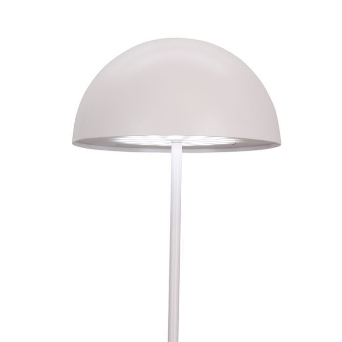 Lampadaire blanc rétro, Douwe, 4W, dim to warm LED, avec variateur tactile