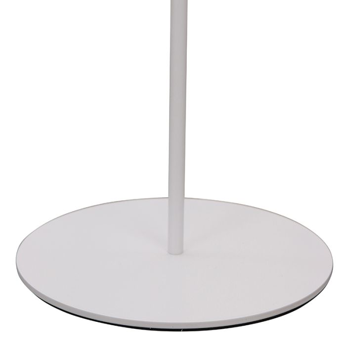 Lampadaire blanc rétro, Douwe, 4W, dim to warm LED, avec variateur tactile