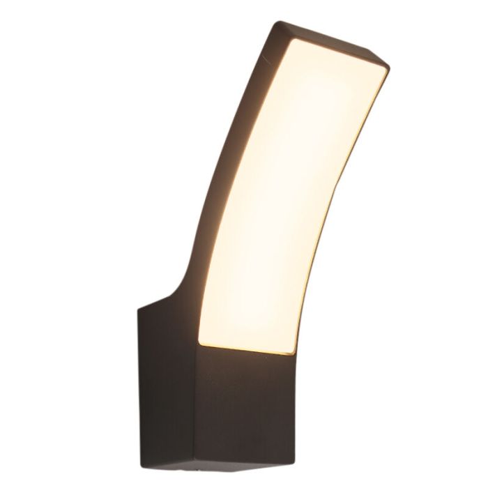 Luminaire extérieur noir moderne, Manel, 12W, 3000K LED, IP44