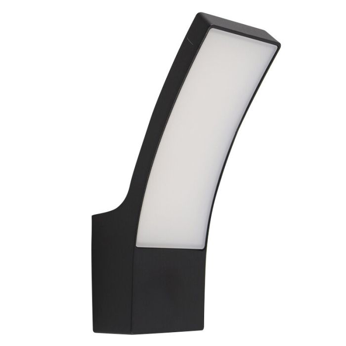 Luminaire extérieur noir moderne, Manel, 12W, 3000K LED, IP44