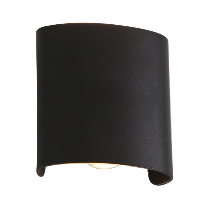 Luminaire extérieur noir en aluminium, Marcio, 2W, 3000K LED, IP54