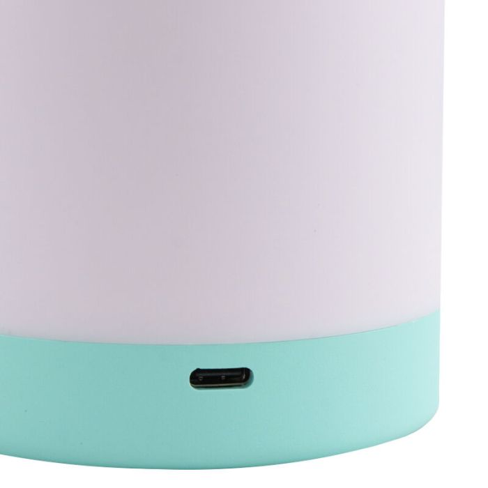 Veilleuse pour enfants bleue en plastique, Esper, 3W, 3000K LED, gradable en 3 étapes