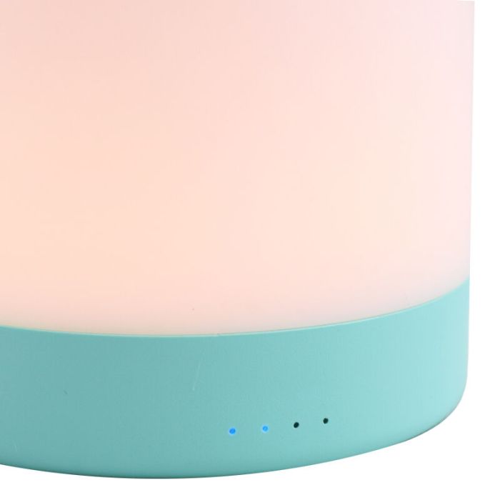Veilleuse pour enfants bleue en plastique, Esper, 3W, 3000K LED, gradable en 3 étapes