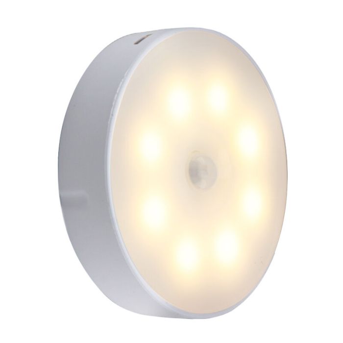 Veilleuse blanche en plastique, Ilene, 1,5W, 3000K LED