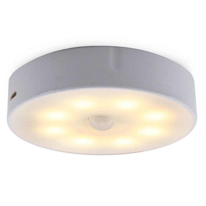Veilleuse blanche en plastique, Ilene, 1,5W, 3000K LED