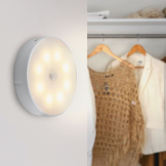 Veilleuse blanche en plastique, Ilene, 1,5W, 3000K LED