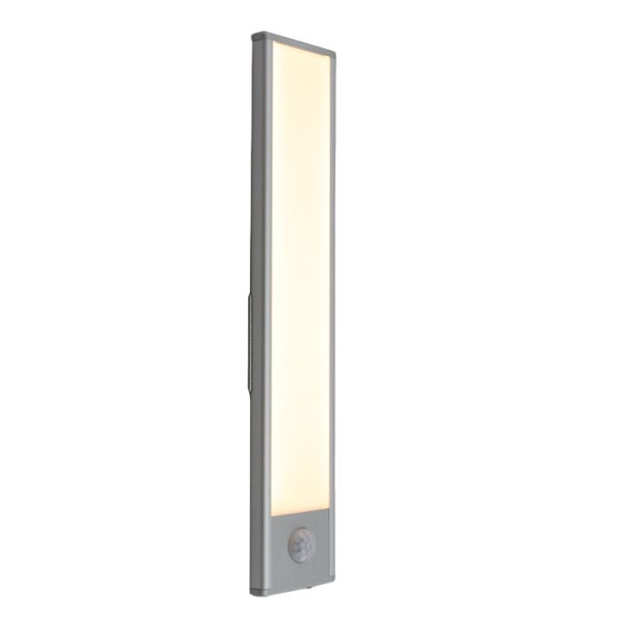 Lampe de placard en plastique argentée, Ilana, 1W, 3000K LED