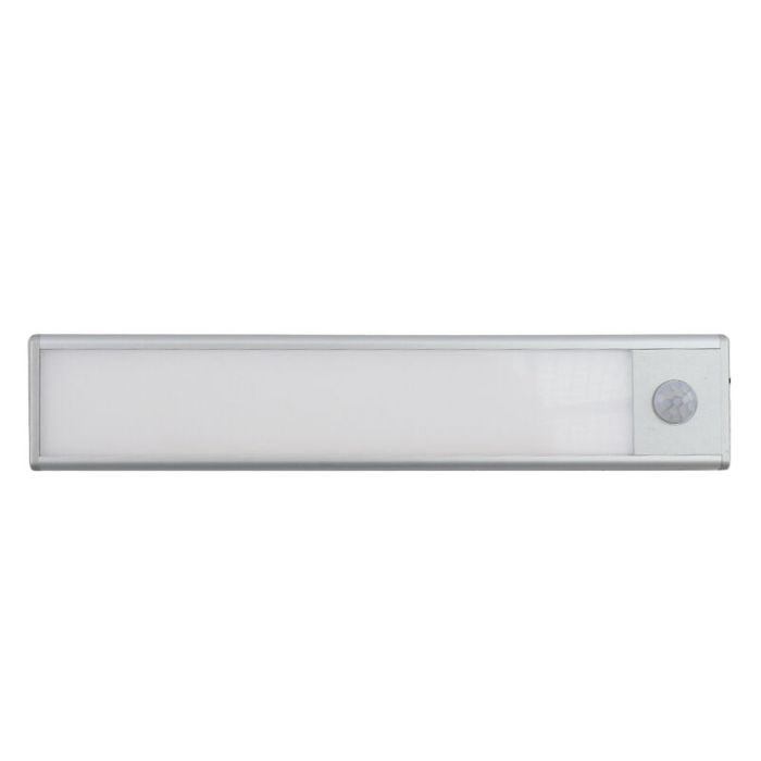 Lampe de placard en plastique argentée, Ilana, 1W, 3000K LED