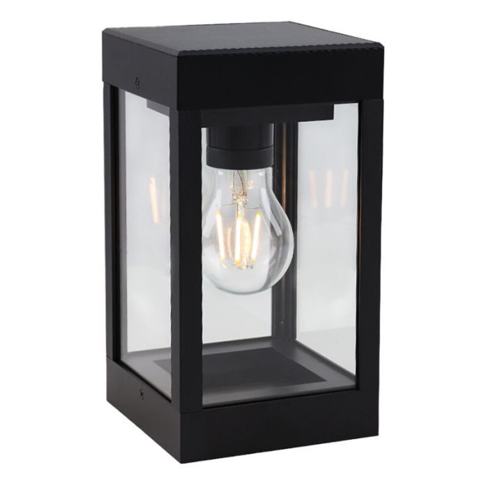 Applique solaire extérieur noire en plastique, Henk, IP65