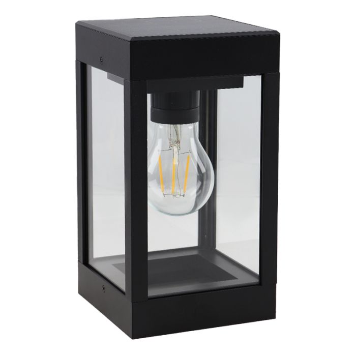 Applique solaire extérieur noire en plastique, Henk, IP65
