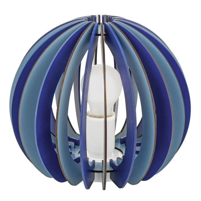 Lampe de table pour enfants bleue en bois, Babette