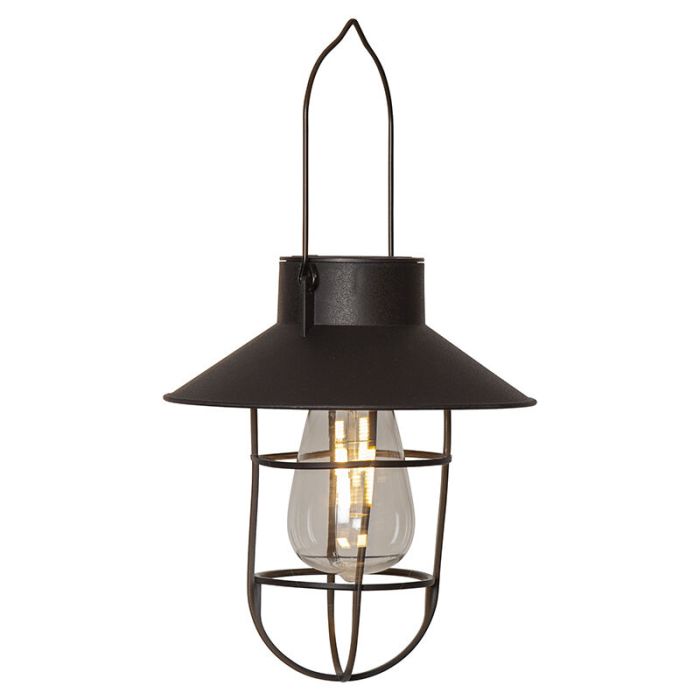 Luminaire extérieur noir industriel, Adrienne, 0,03W, 3000K LED, IP44