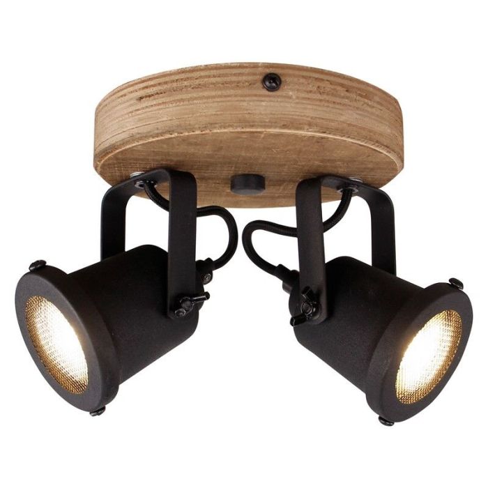 Spot plafond en bois marron, Jantina