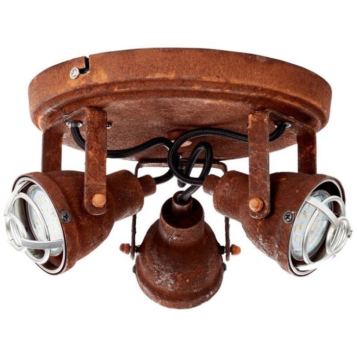 Spot plafond couleur rouille industriel, Abyga