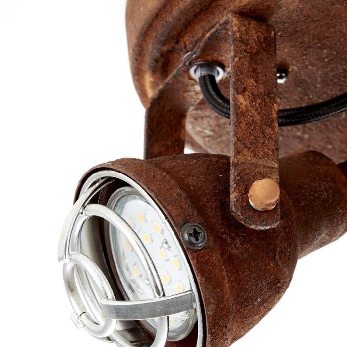Spot plafond couleur rouille industriel, Abyga