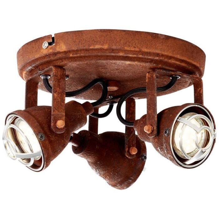 Spot plafond couleur rouille industriel, Abyga