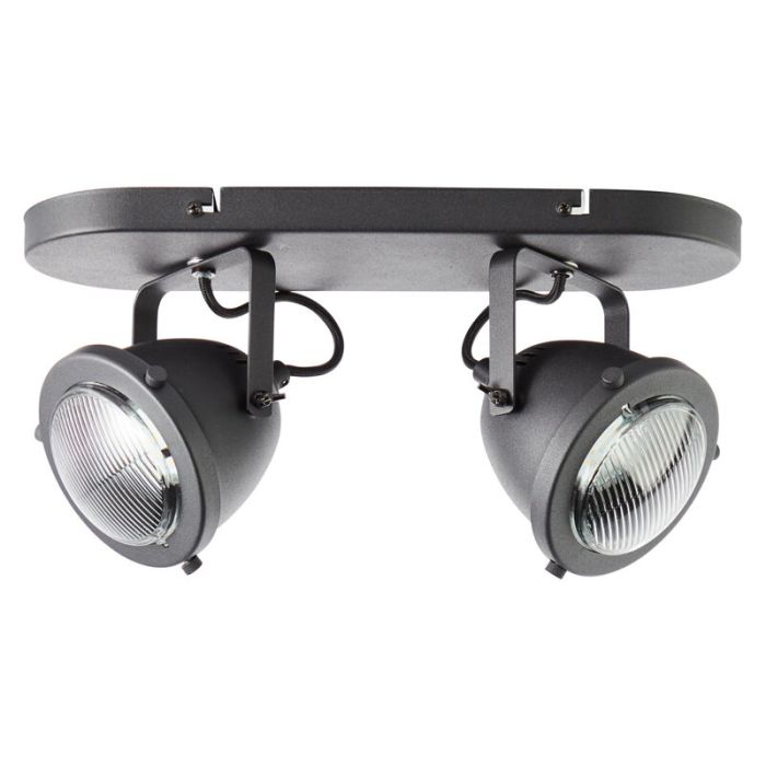 Spot plafond noir industriel, Liza