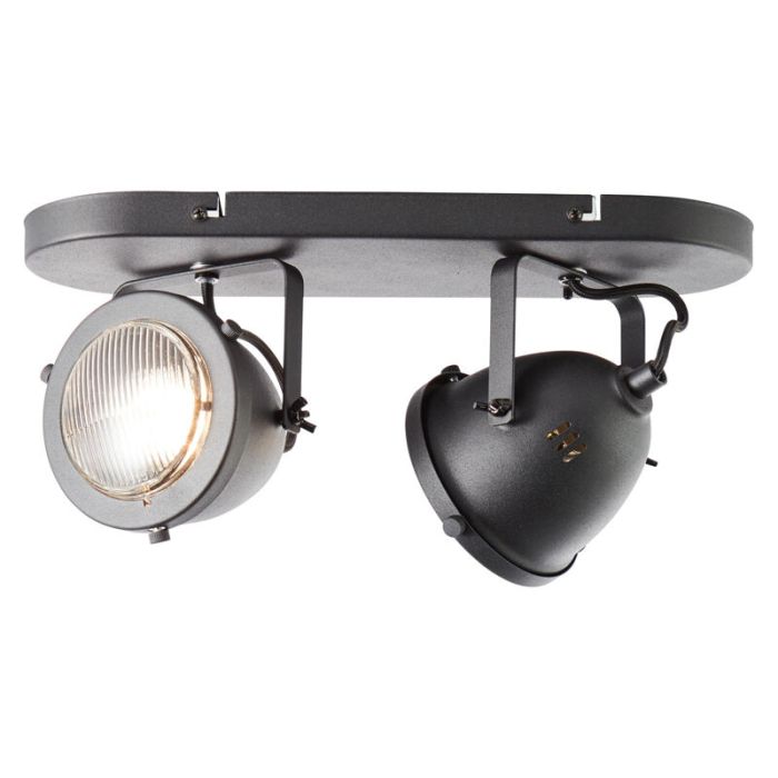 Spot plafond noir industriel, Liza