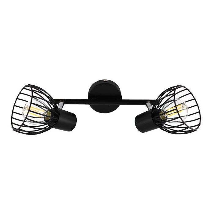 Spot plafond noir industriel, Adama