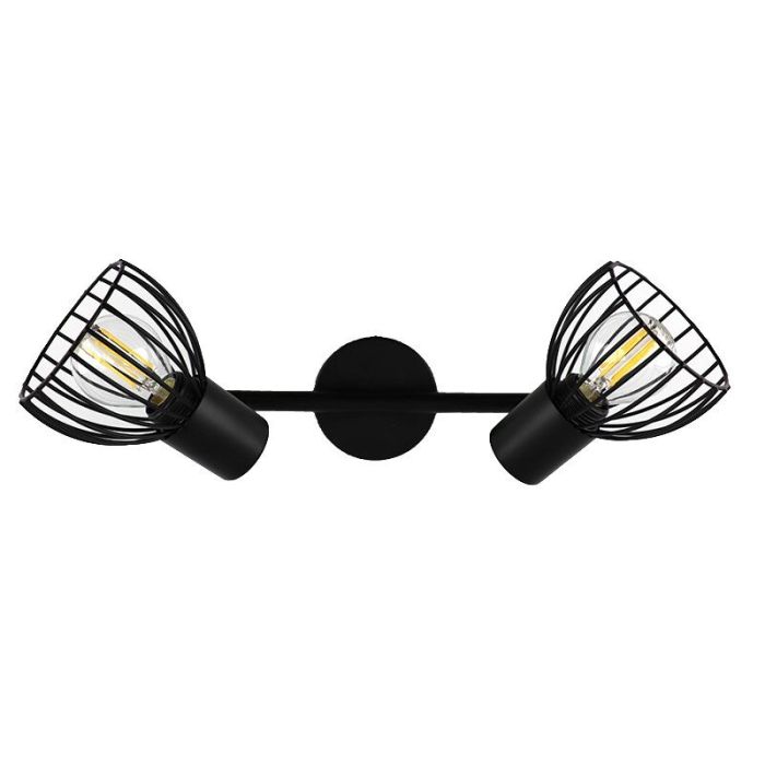 Spot plafond noir industriel, Adama