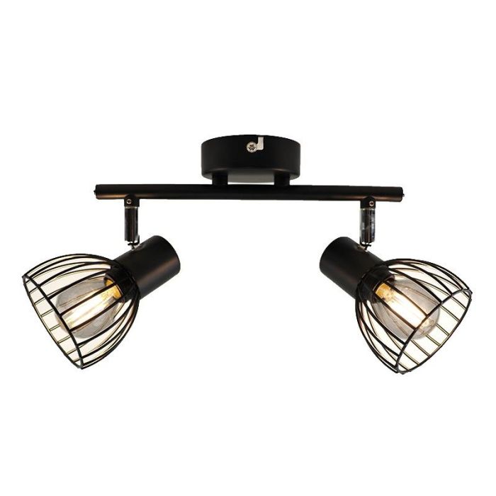 Spot plafond noir industriel, Adama