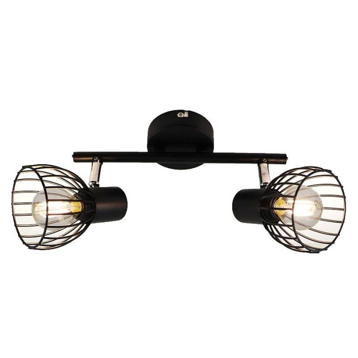 Spot plafond noir industriel, Adama