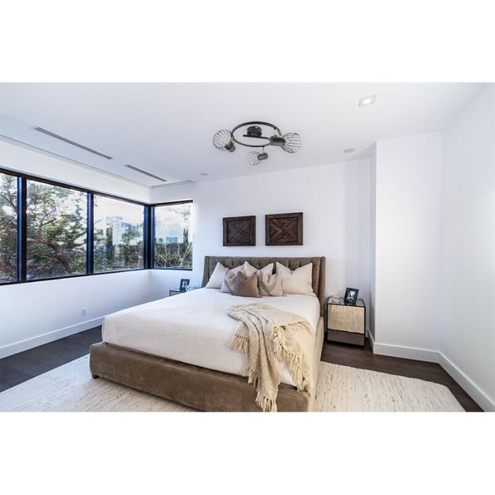 Spot plafond noir industriel, Adama