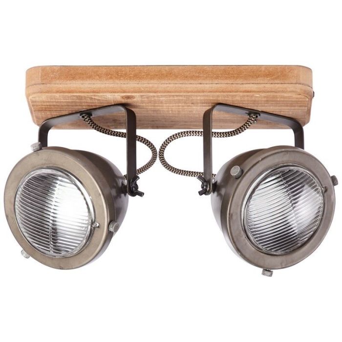 Plafonnier en bois marron, Elena