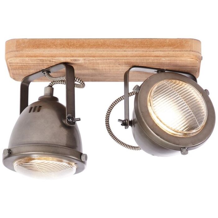 Plafonnier en bois marron, Elena