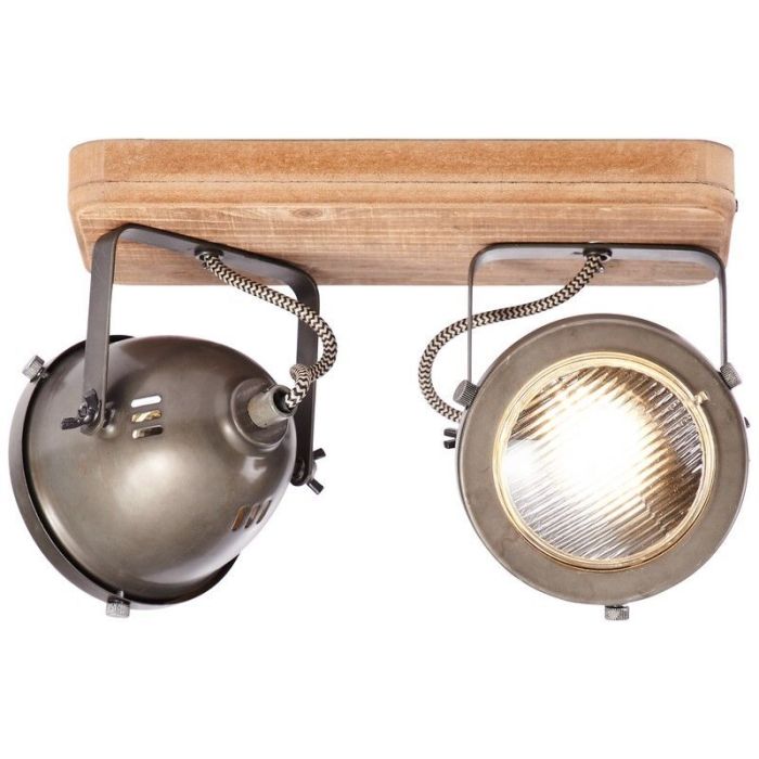 Plafonnier en bois marron, Elena