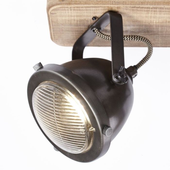 Plafonnier en bois marron, Elena