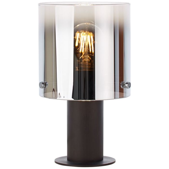 Lampe de table marronne design, Nour, avec interrupteur