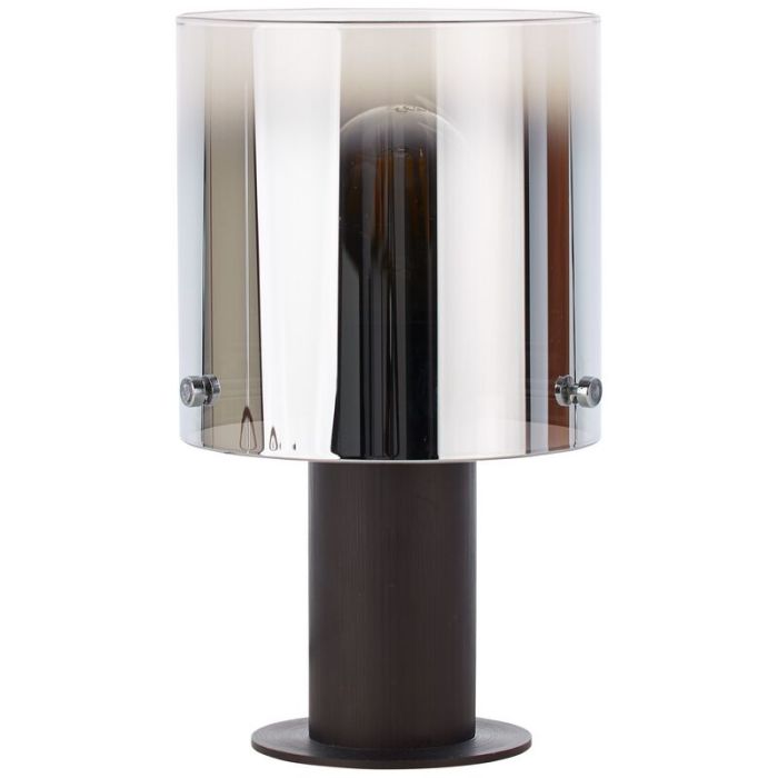 Lampe de table marronne design, Nour, avec interrupteur