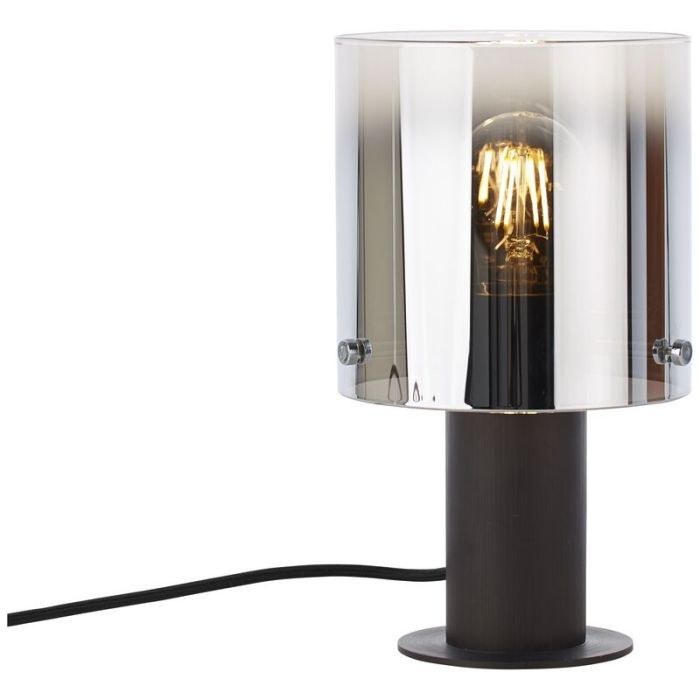 Lampe de table marronne design, Nour, avec interrupteur