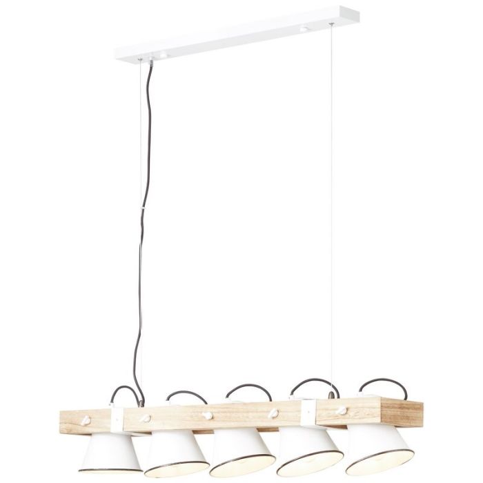 Suspension en bois marronne, Audrey