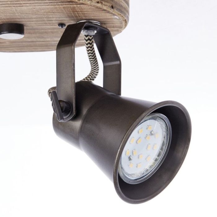 Spot plafond en bois marron, Carolyn