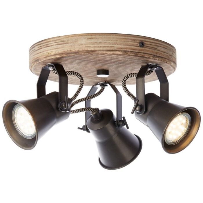 Spot plafond en bois marron, Carolyn