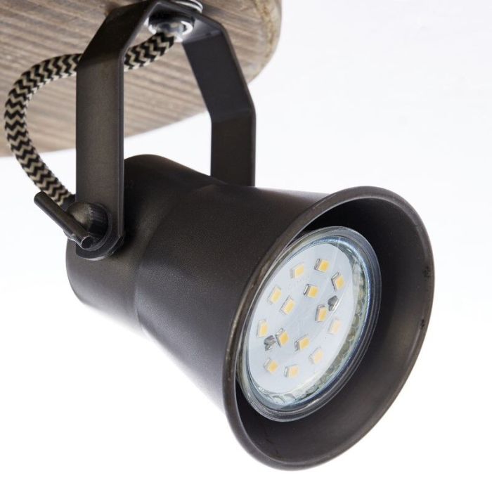 Spot plafond en bois marron, Carolyn