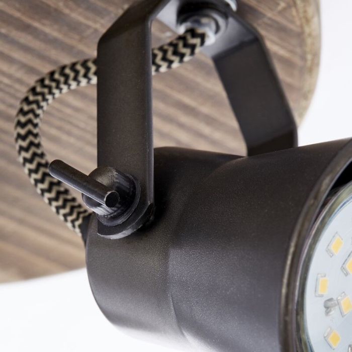 Spot plafond en bois marron, Carolyn