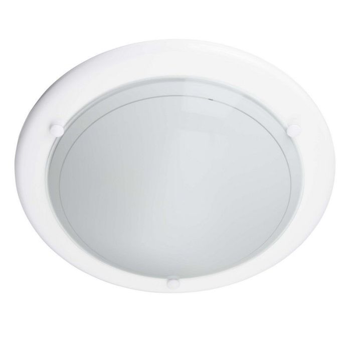 Plafonnier blanc en verre, Angely