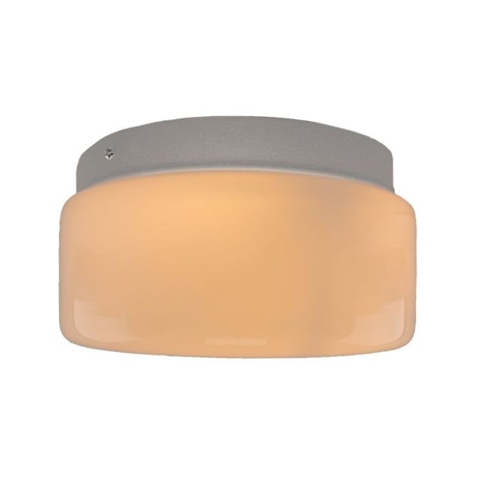 Lampe plafond blanche en verre, Tren