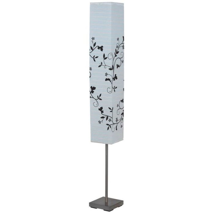 Lampadaire en papier blanc, Octavio, avec interrupteur
