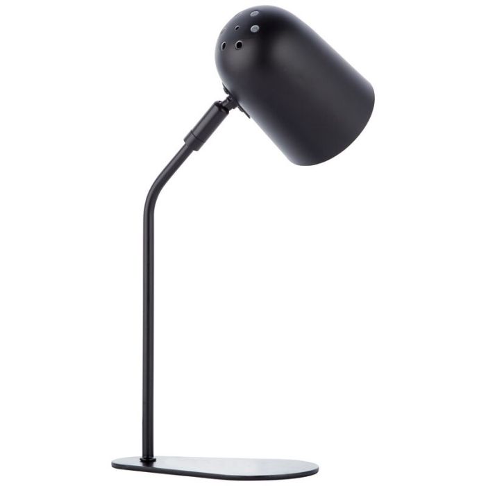 Lampe de table noire moderne, Lukas, avec interrupteur