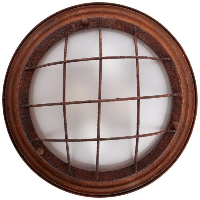 Lampe plafond couleur rouille industrielle, Aoife