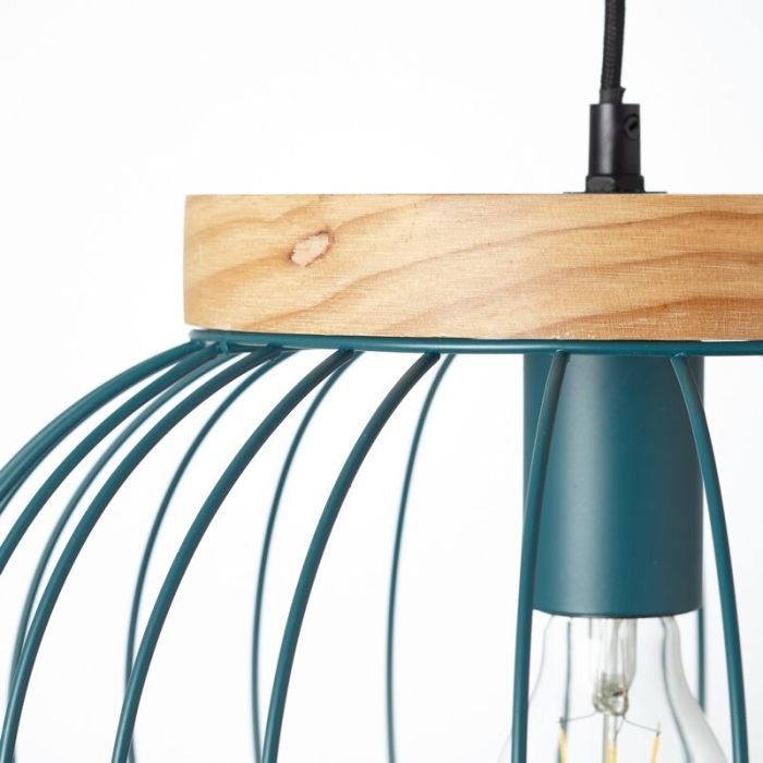 Suspension en bois bleue, Donato