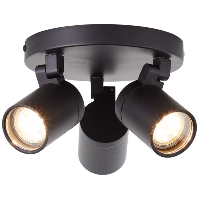 Spot plafond noir moderne, Myrle, IP44