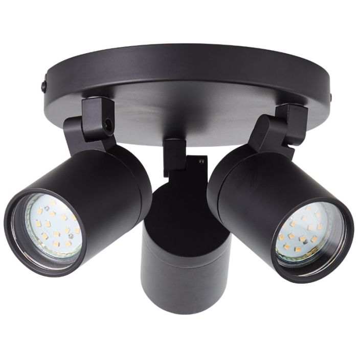 Spot plafond noir moderne, Myrle, IP44